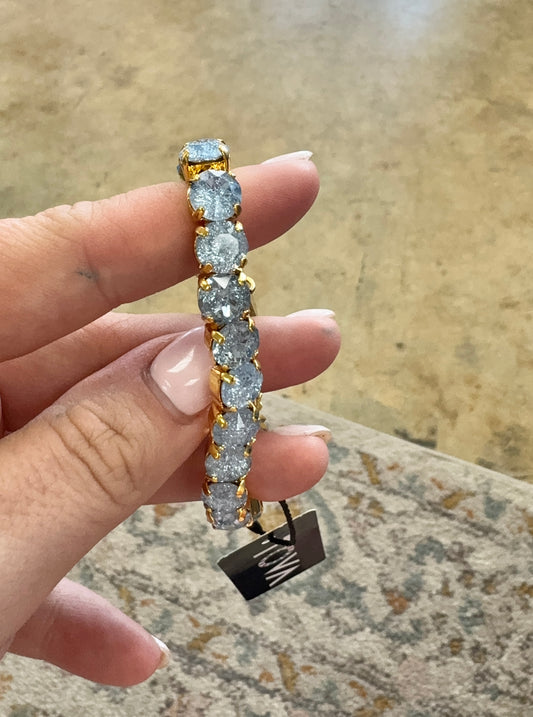 TOVA Oakland Stretch Bracelet in Light Sapphire Ice