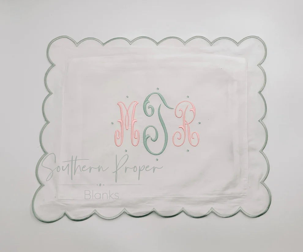 Scallop Edge Pillow Case