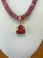 TOVA Custom Arlington Pendant Necklace in Dark Rose