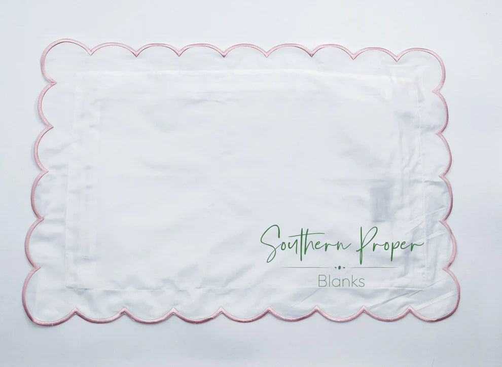 Scallop Edge Pillow Case