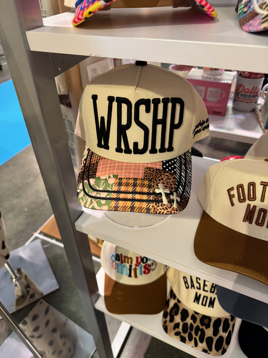 WRSHP Embroidery Patchwork Hat