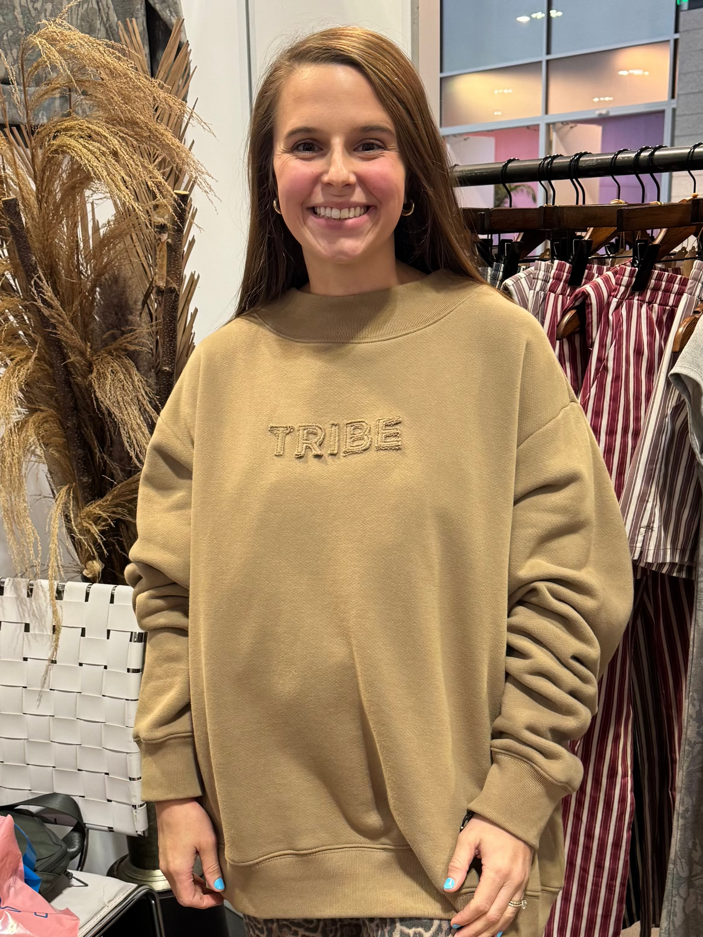 Bayside Mockneck- Driftwood