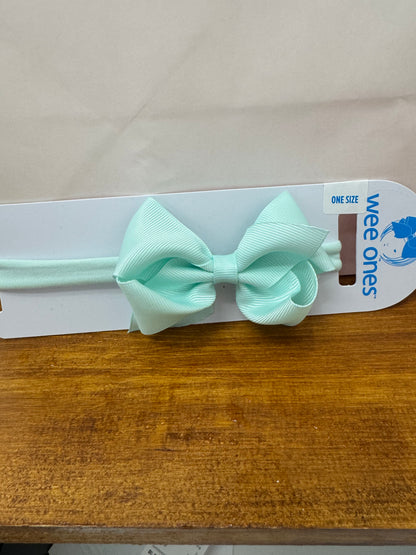 Extra Small Grosgrain Bow on Matching Skinny Nylon Band