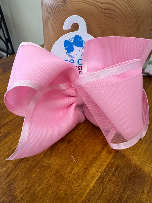 King Grosgrain with Organza Overlay Girls Hair Bows