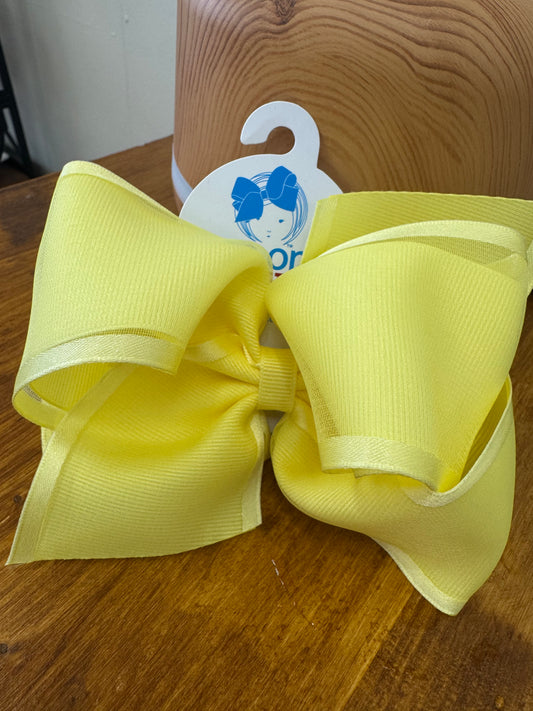 King Grosgrain with Organza Overlay Girls Hair Bows