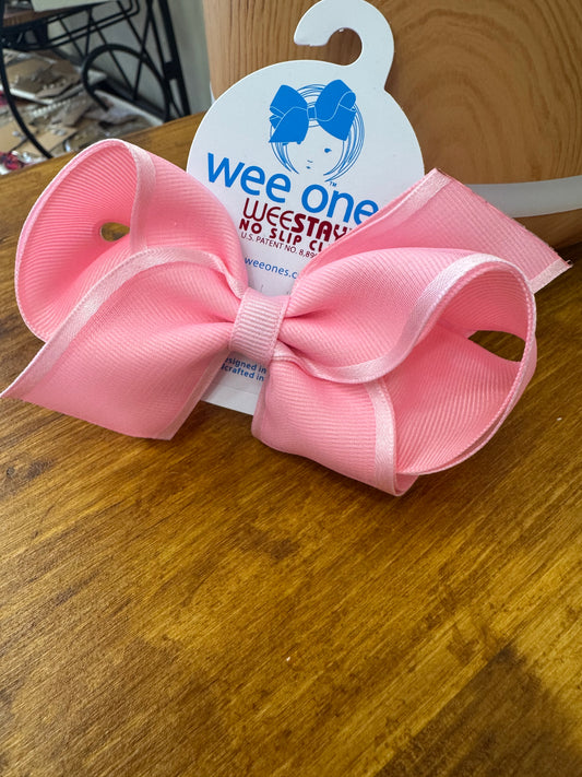 Medium Classic Organza Overlay Girls Double Hair Bow