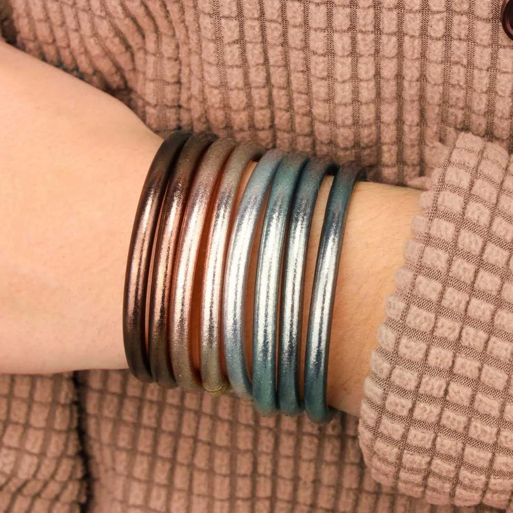 BUDHAGIRL - All Weather Bangles - Moon (Set of 4)
