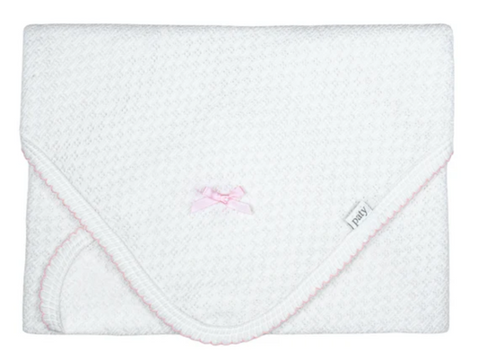 Paty Knit Receiving/Swaddle Blanket