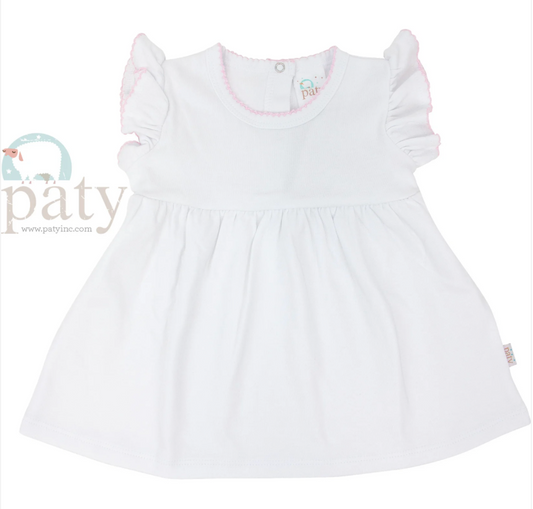 Paty White / Pink Stripe Dress