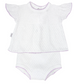 Paty Knit, Flutter Sleeve Diaper Set with Bows