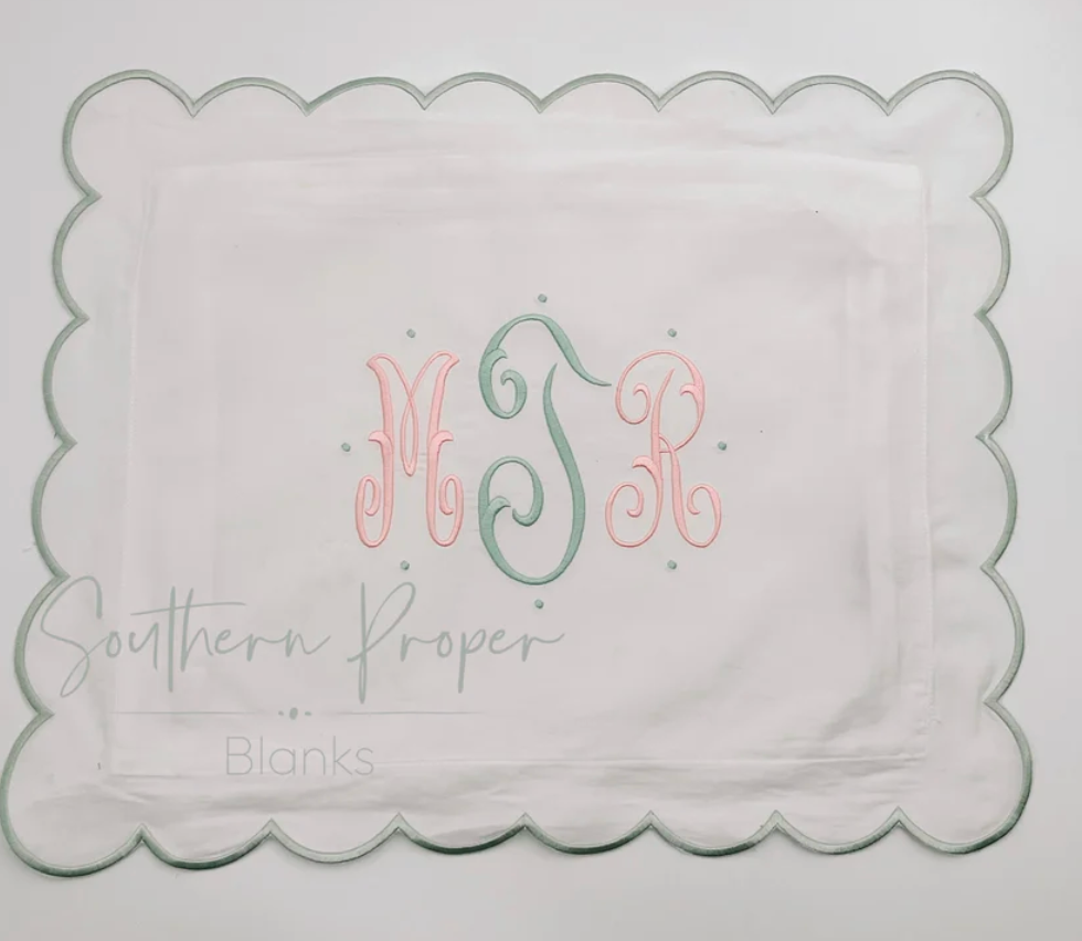 Scallop Trim Pillows