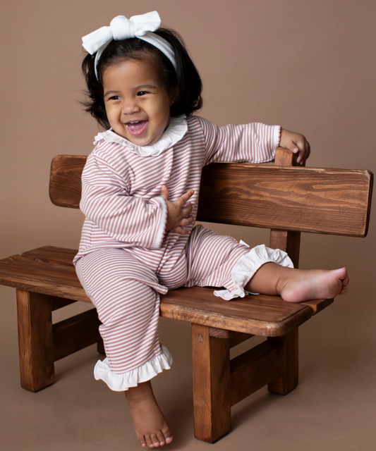 Paty Girls Ruffled Romper