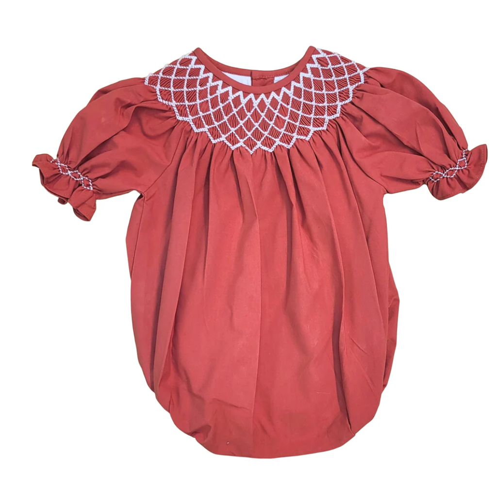 Catherine Red Bubble W/Pearls