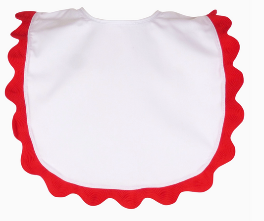 Brooklyn Bib W/ Red Trim