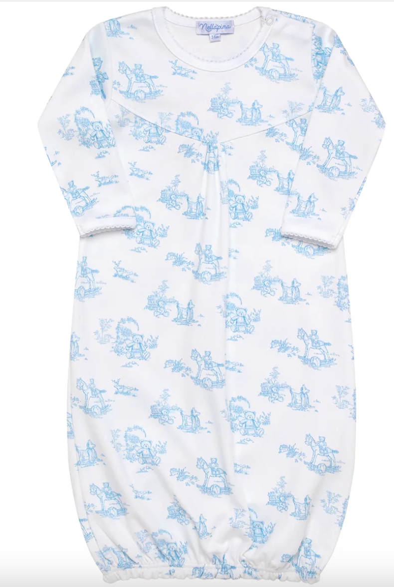 Blue Bunny Toile Gown
