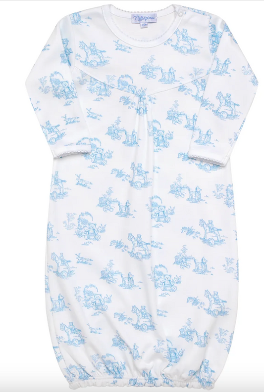 Blue Bunny Toile Gown