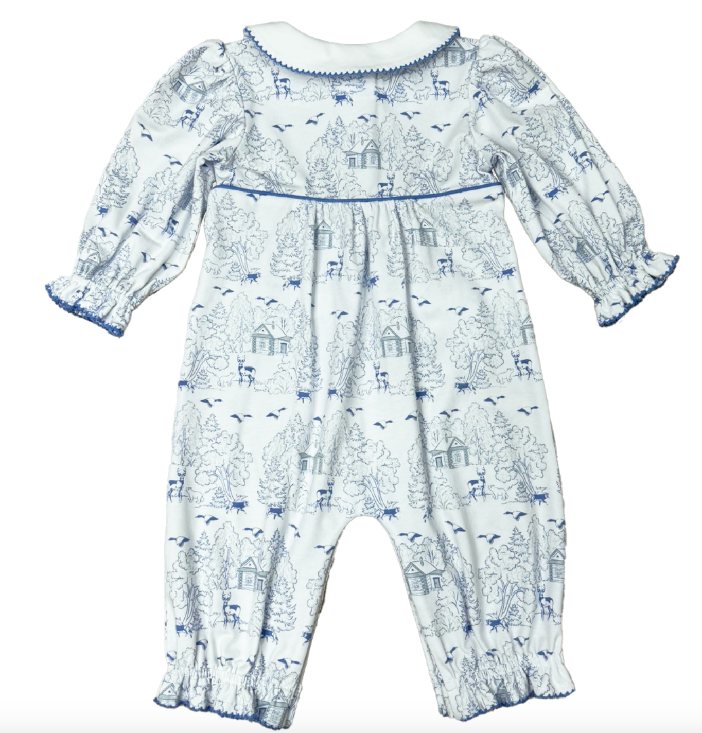 Log Cabin Girl's Romper