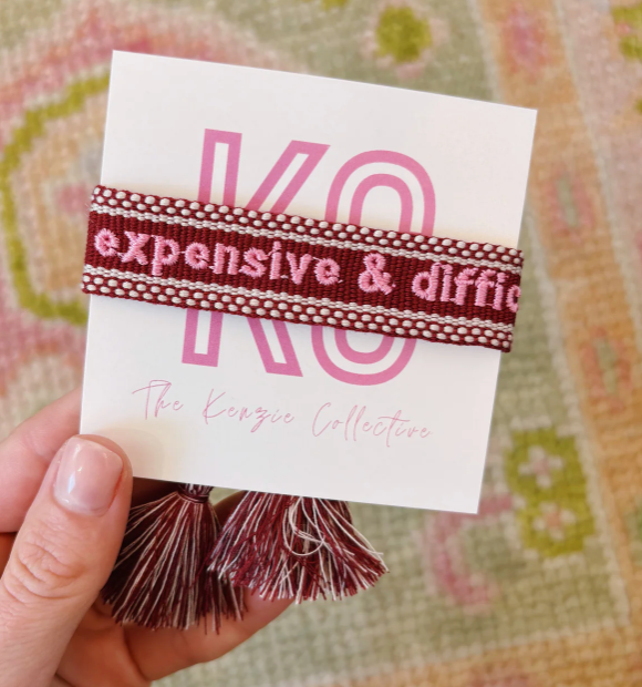 Expensive and Difficult Embroidered Tassel Bracelet