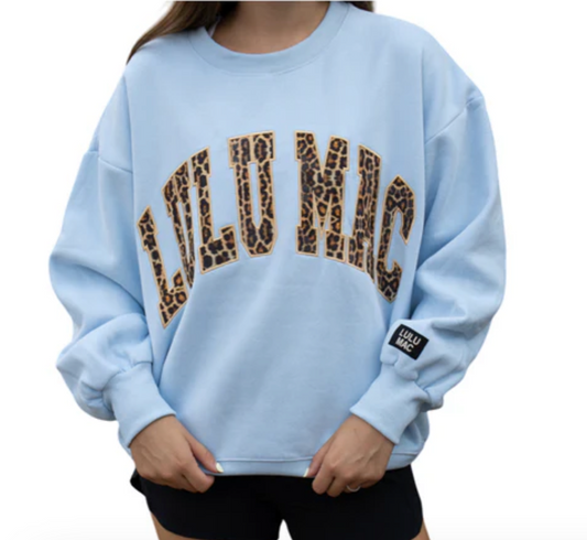 LULU Mac Light Blue W/Leopard SS