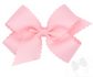 Medium Grosgrain Hair Bow with Scalloped Edge
