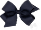 Medium Grosgrain Hair Bow with Scalloped Edge
