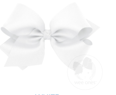 Mini Classic Grosgrain Hair Bow (Plain Wrap)