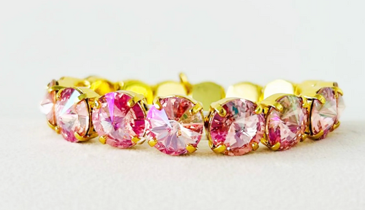 TOVA Croatia Stretch Bracelet in Light Rose Glimmer