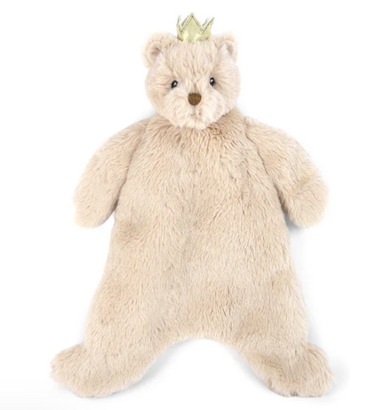 Prince Bear Baby Security Blanket
