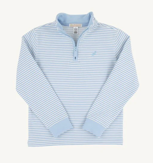 TBBC - Hayword Half-Zip - Beale Street Blue Stripe