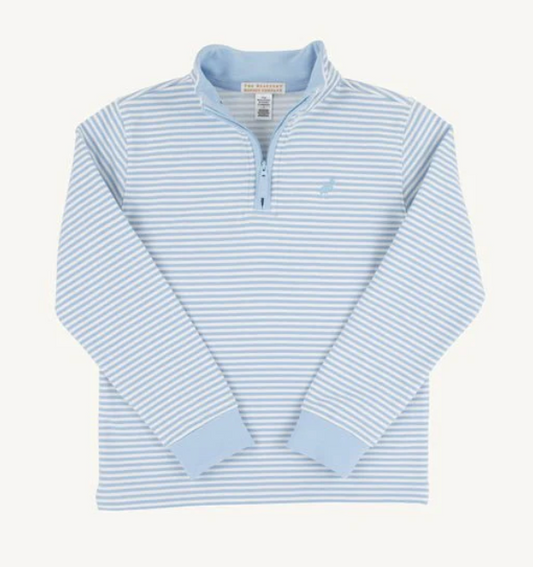 TBBC - Hayword Half-Zip - Beale Street Blue Stripe