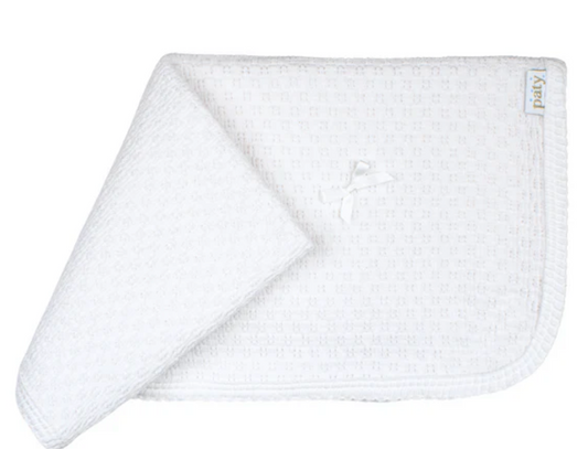 Paty Knit Receiving/Swaddle Blanket