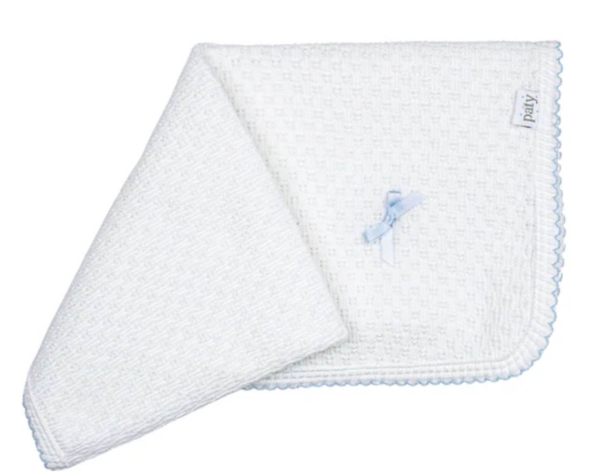 Paty Knit Receiving/Swaddle Blanket