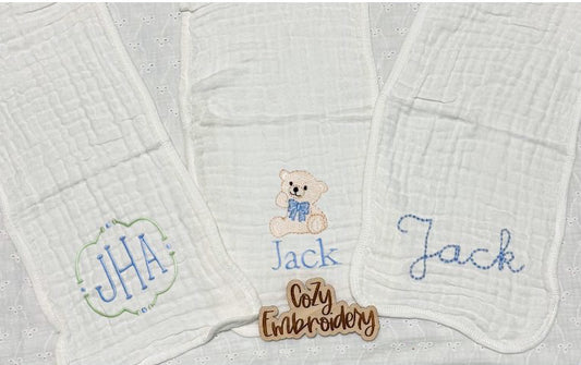 Muslin Burp Cloth Bundle (Set of 3)