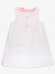 Girls Pink Bunny Ears Seersucker Ruffle Pocket Dress