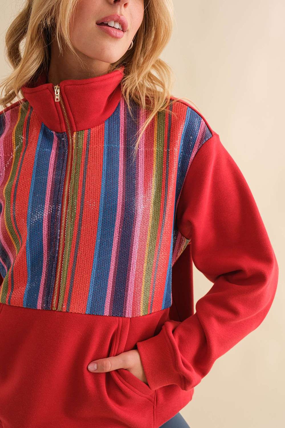 Sequin Oversize Sweater
