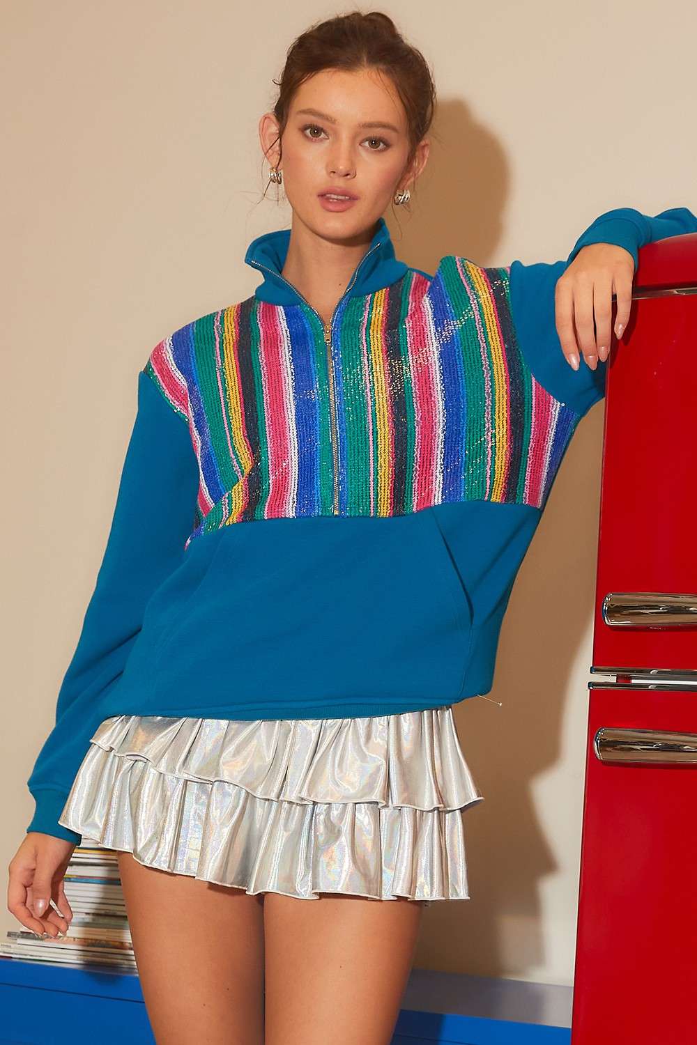 Sequin Oversize Sweater