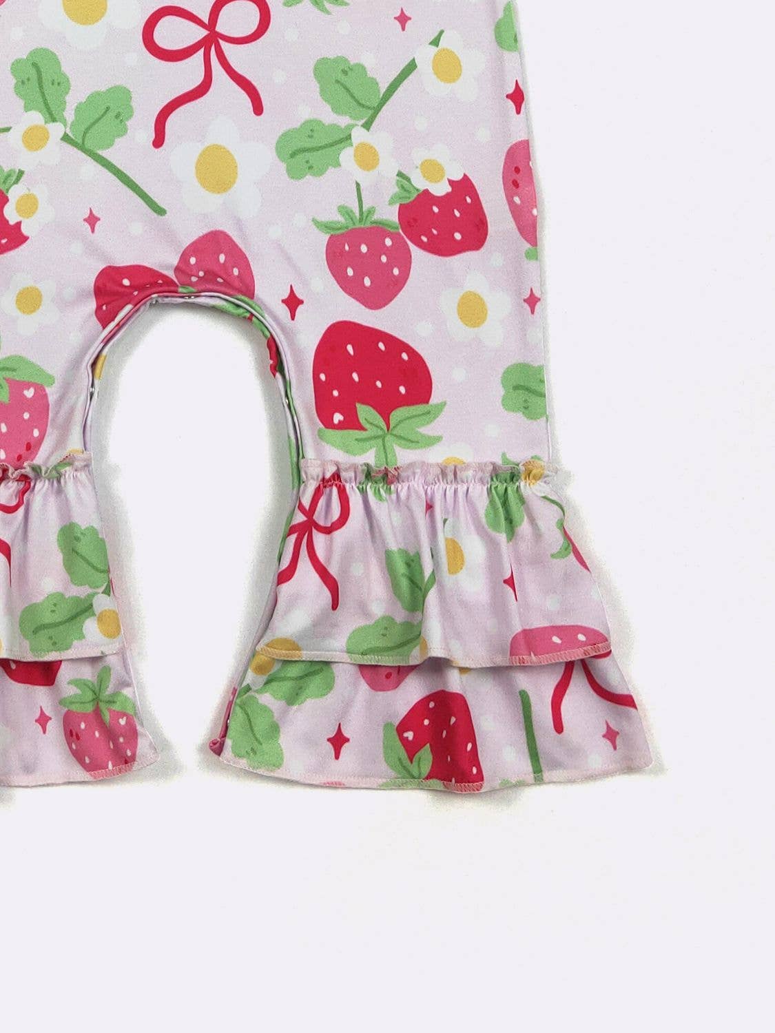 Coquette Strawberry Baby Romper