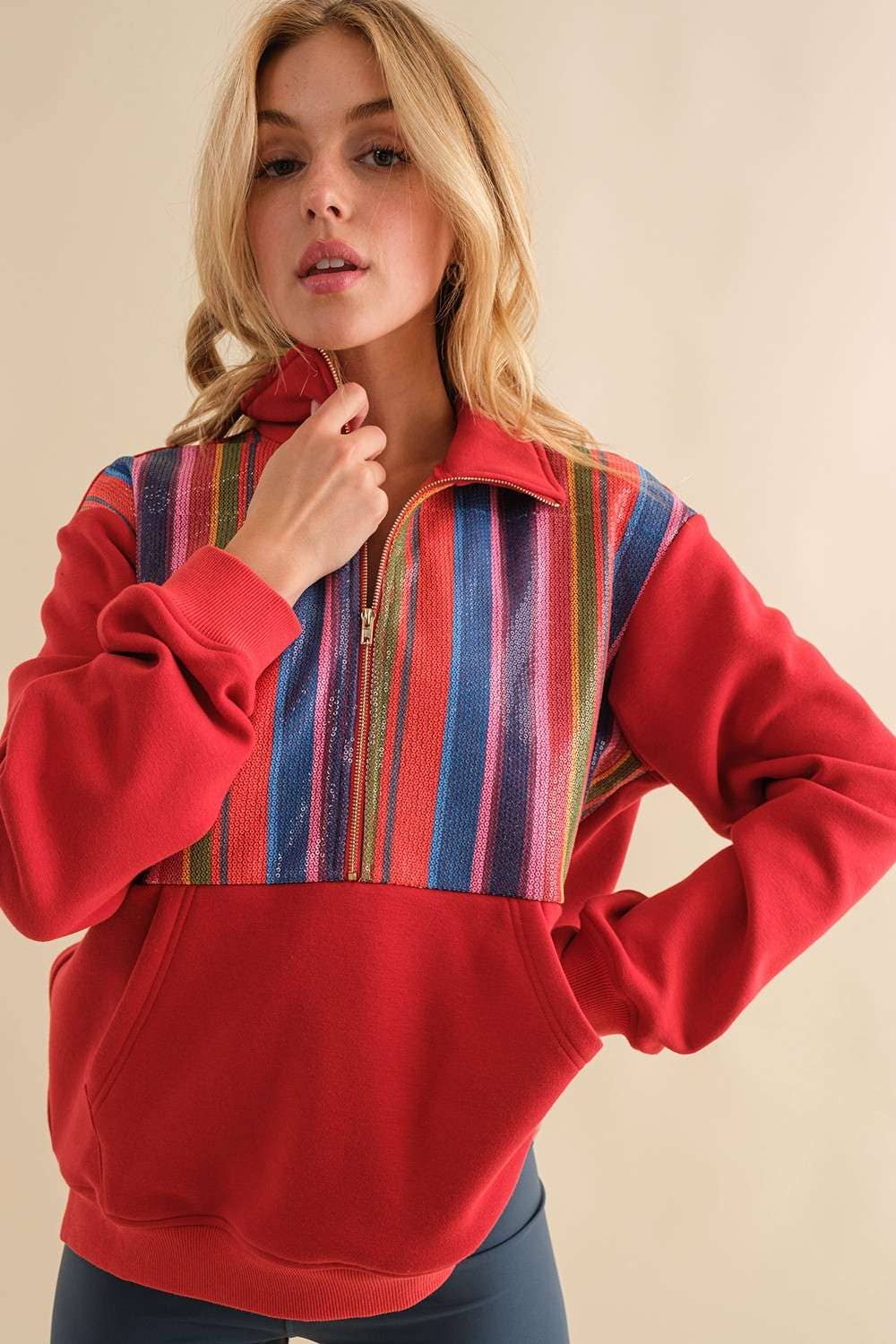 Sequin Oversize Sweater