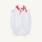 Rosey Romper White Pink Red Strawberry By The Beaufort Bonnet Company
